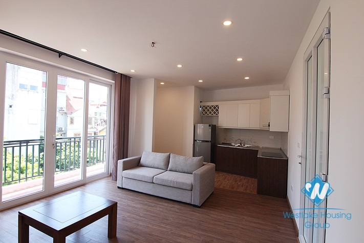 New one bedroom with balcony for rent in Dang Thai Mai st, Tay Ho District 